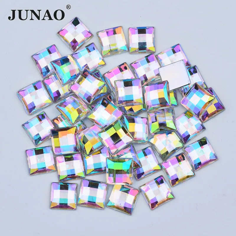 Fyrkantiga Strass stenar ej hot fix