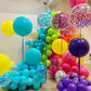 Candy color stora Latex Ballonger