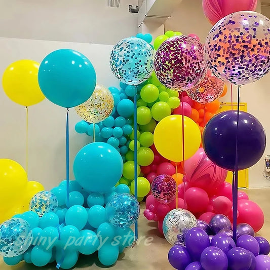 Candy color stora Latex Ballonger
