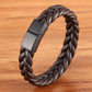 Armband flätad Läder snöre