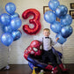 Olika ballonger med spindelmannen