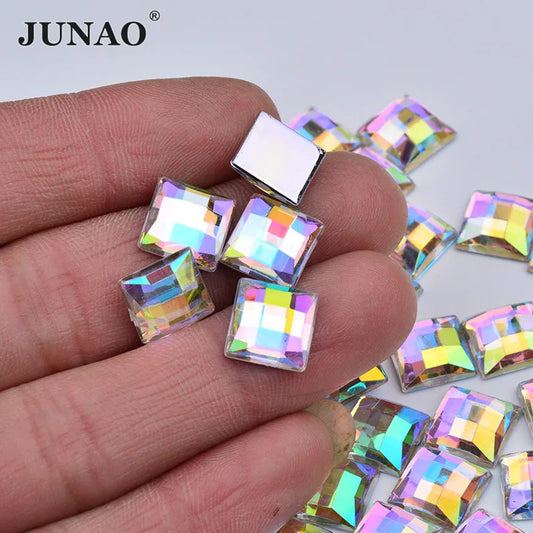 Fyrkantiga Strass stenar ej hot fix