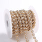 Strass band med runda strass plattor