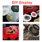 Broken glass decoration in different colors 