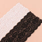 Spetsband  svart/vit 10cm bred