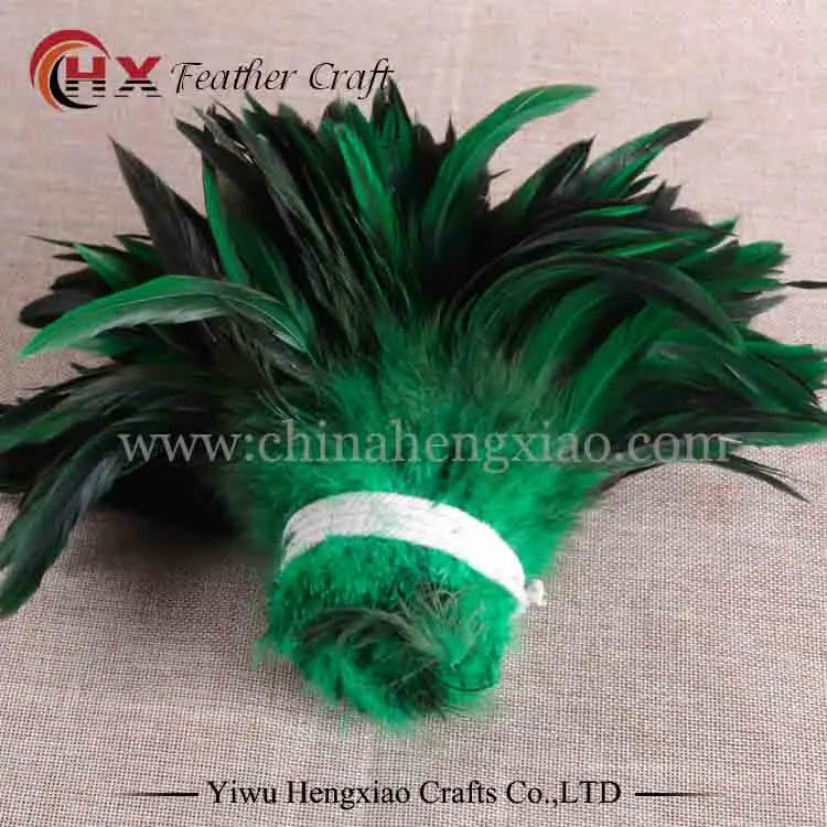 100pcs Two colored rooster feathers