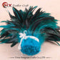 100pcs Two colored rooster feathers