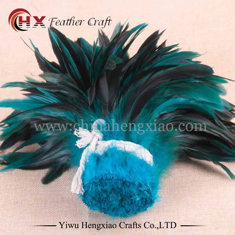 100pcs Two colored rooster feathers