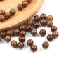 Brown Patterned Wooden Beads 6mm 8mm
