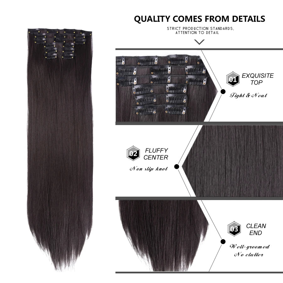 Hair extensions rakt/ lockigt