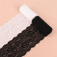 Spetsband  svart/vit 10cm bred