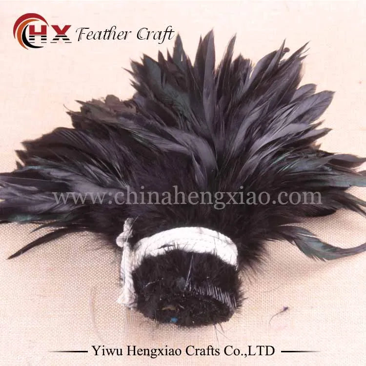 100pcs Two colored rooster feathers