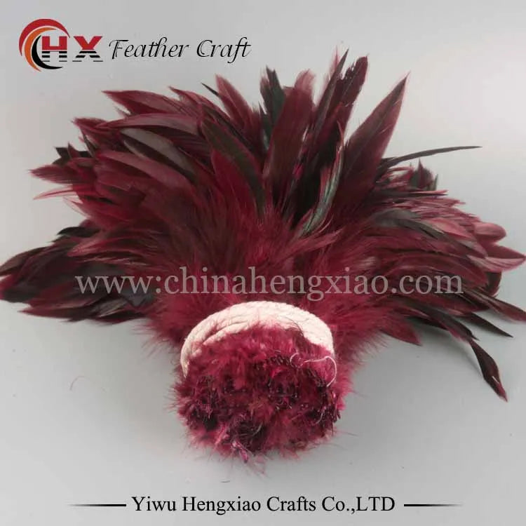 100pcs Two colored rooster feathers
