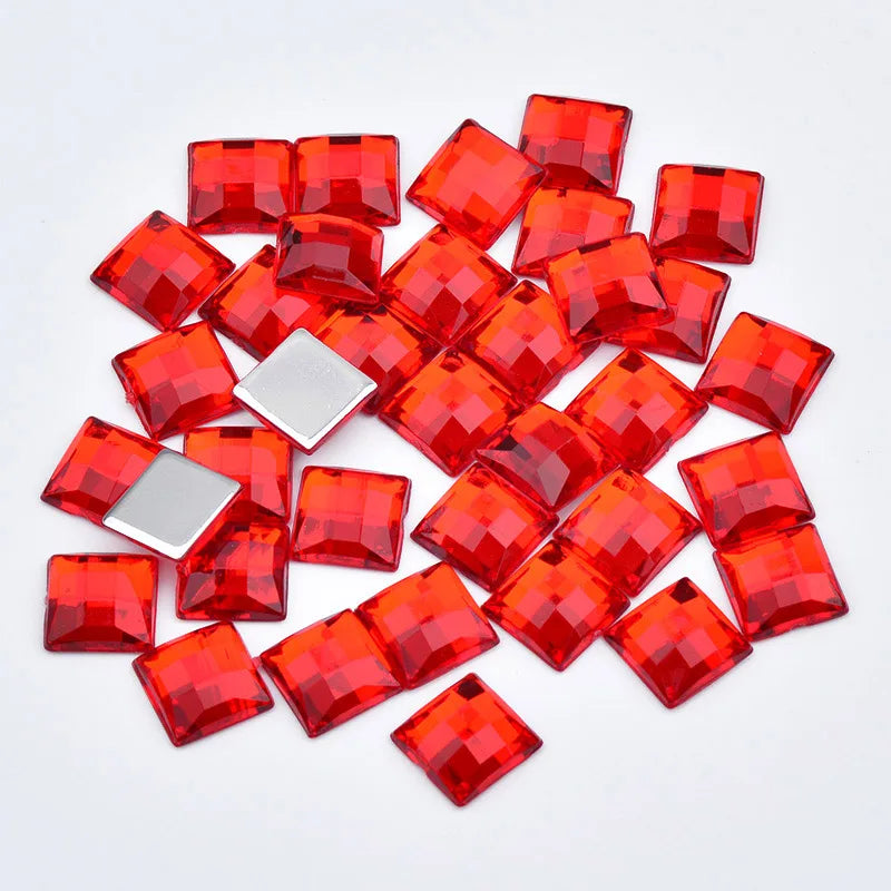 Fyrkantiga Strass stenar ej hot fix