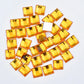 Fyrkantiga Strass stenar ej hot fix
