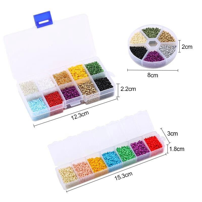 Pärllådor med Seed Beads 2 mm
