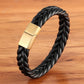 Armband flätad Läder snöre