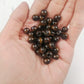 Dark brown wooden beads 10-500pcs