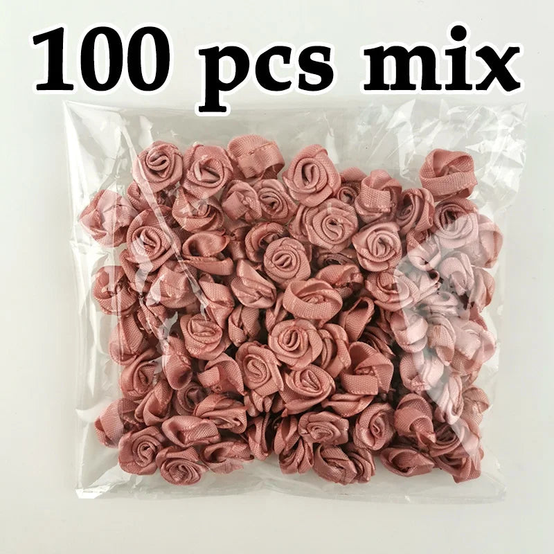 (Mini tyg blommor