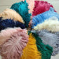 100 fine ostrich feathers in different colors