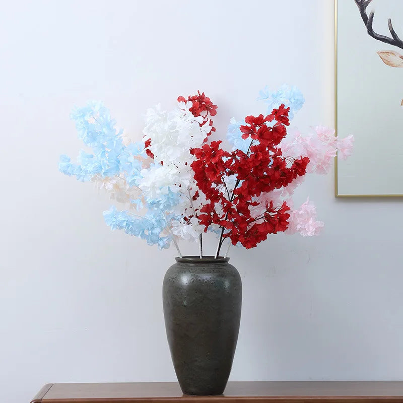 Långa plast blommor