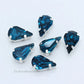 Droppformade strass stenar man syr fast