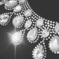 Droppformade strass stenar man syr fast
