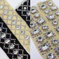 Droppformade strass stenar man syr fast