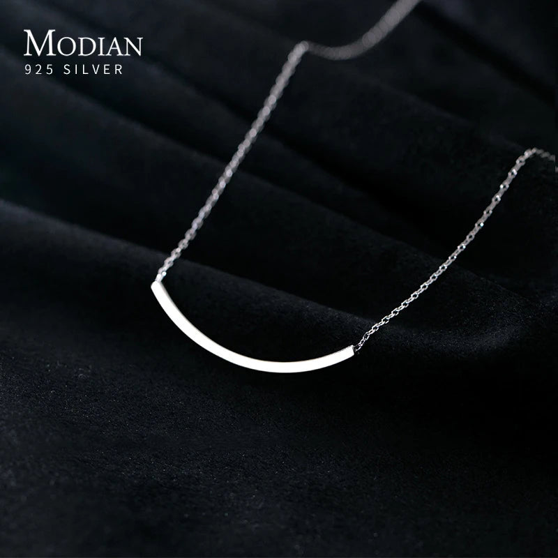 Necklace with tube-shaped link