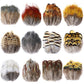 50-pack of small patterned feathers