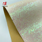 Leather fabric with glitter in different colors 