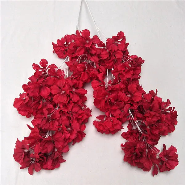 Långa plast blommor