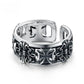 Ring för men silver med kors