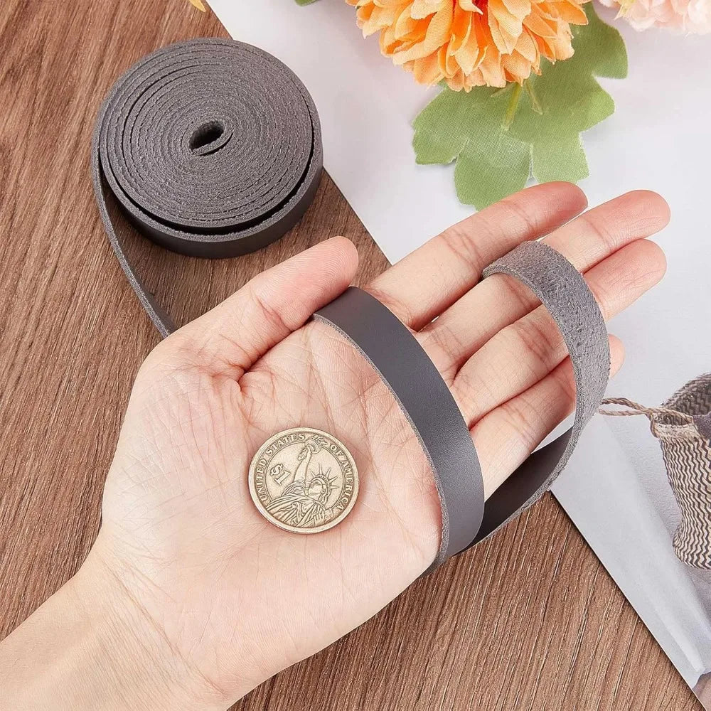 Leather strap Grey