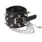 goth punk armband svart läder med nitar i olika motiv