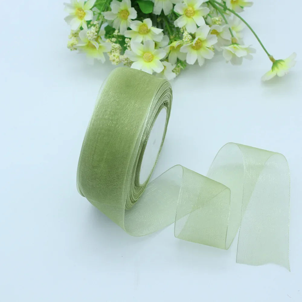 Stor rulle med Organza band
