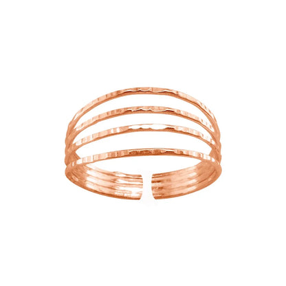 Tåring med metall ringar