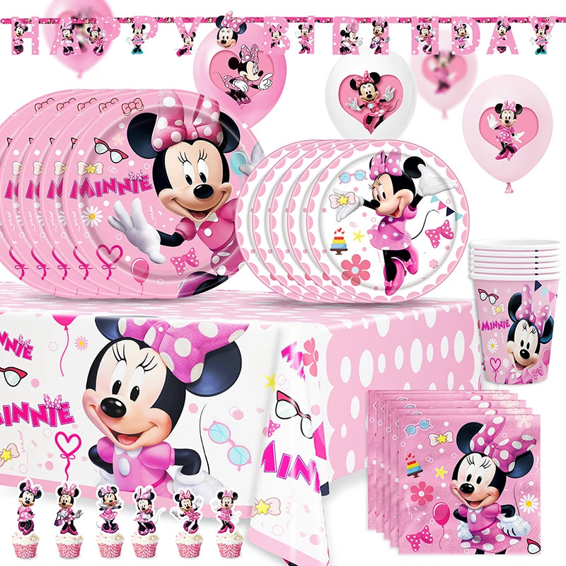 Kalas dekoration med Minnie pigg