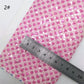 Leather fabric in pattern Pink