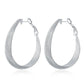 Large wide earrings 925 sterling silver