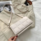 Fashion designer shoulder strap bag with square pattern