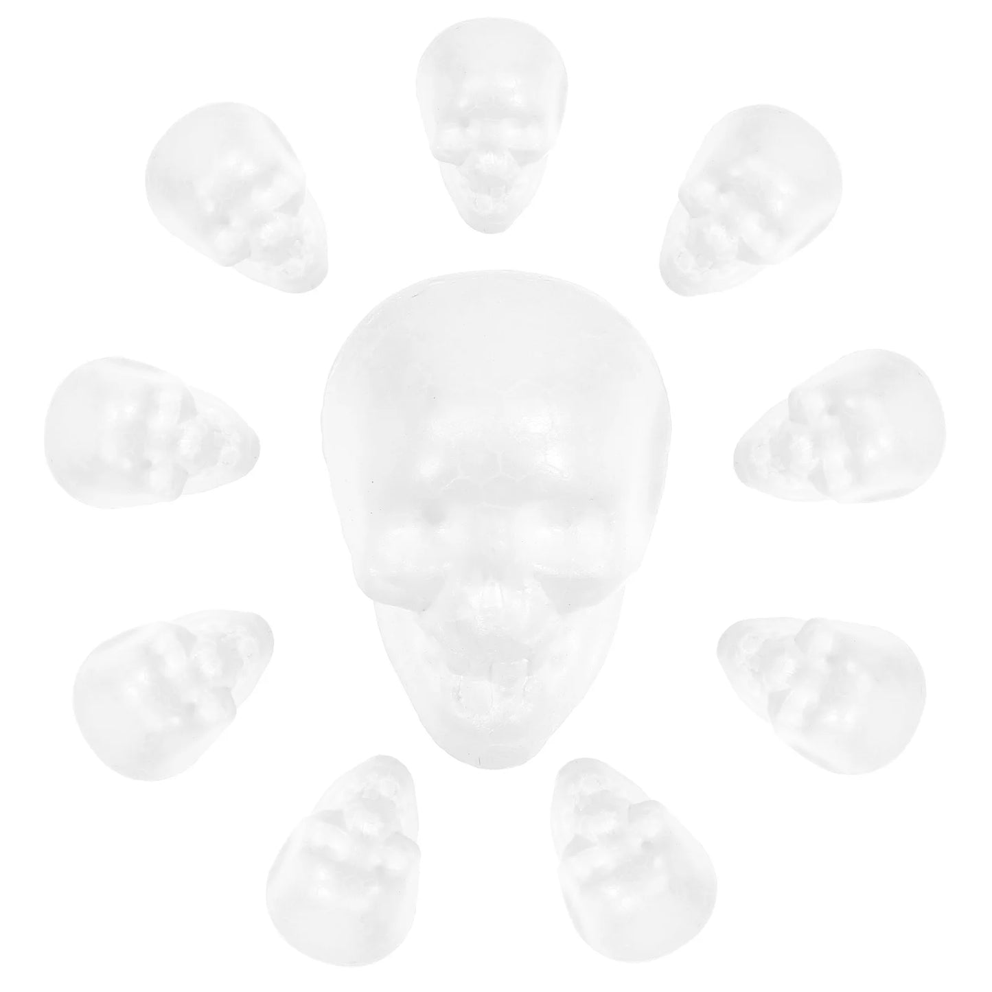 25pcs Styrofoam Skulls