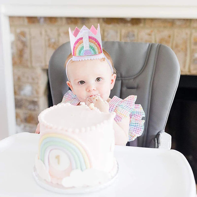 Unicorn krona till kalas barnet