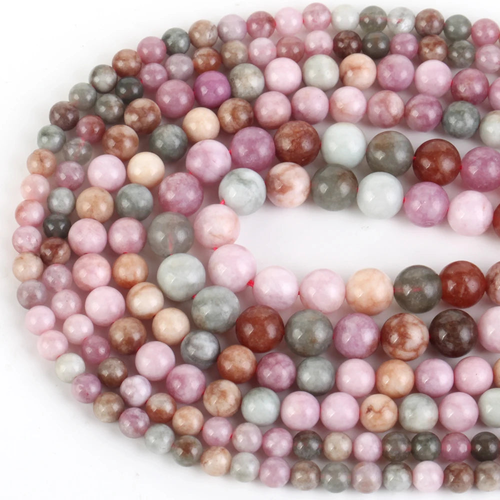 Natural color jade pärlor
