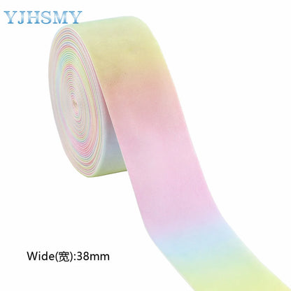 Ribbon grosgrain rainbow colors.