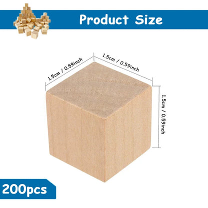 Wooden cubes 1.5cm 