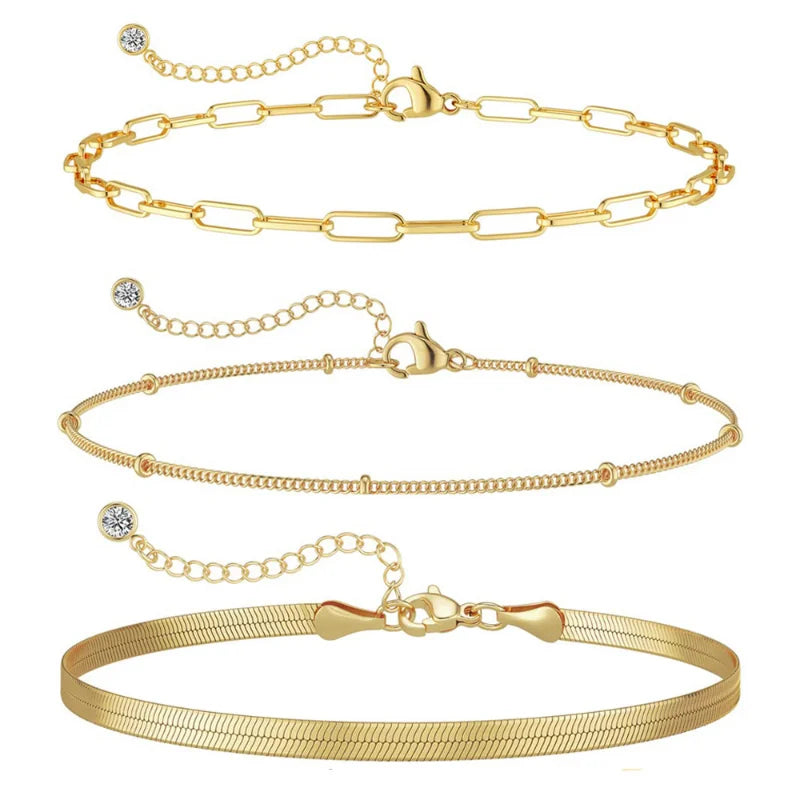 3set armband 14k guld