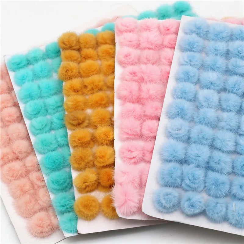 Pom-poms 3cm olika färger