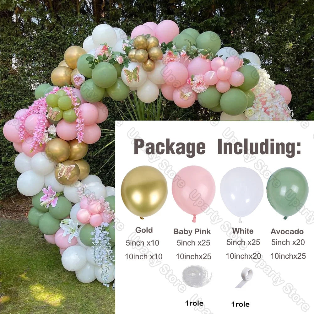 Mixade ballonger på 162st olika färger