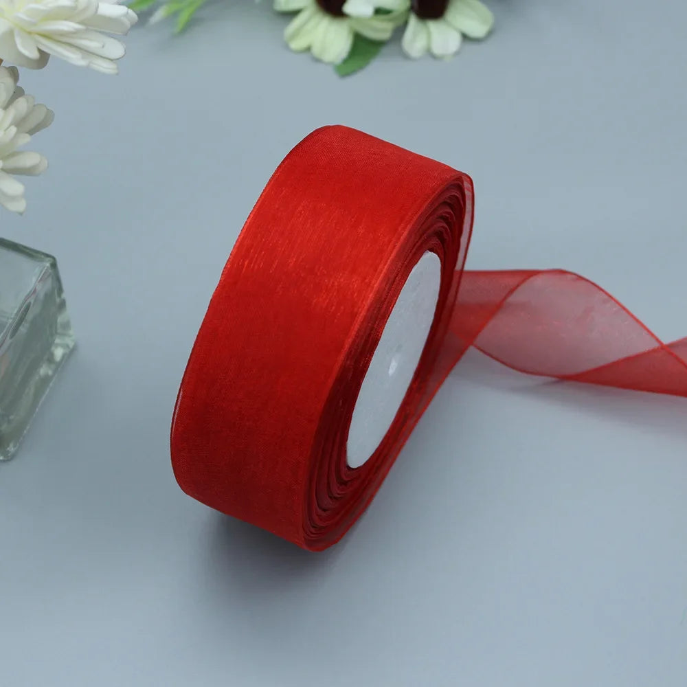 Stor rulle med Organza band